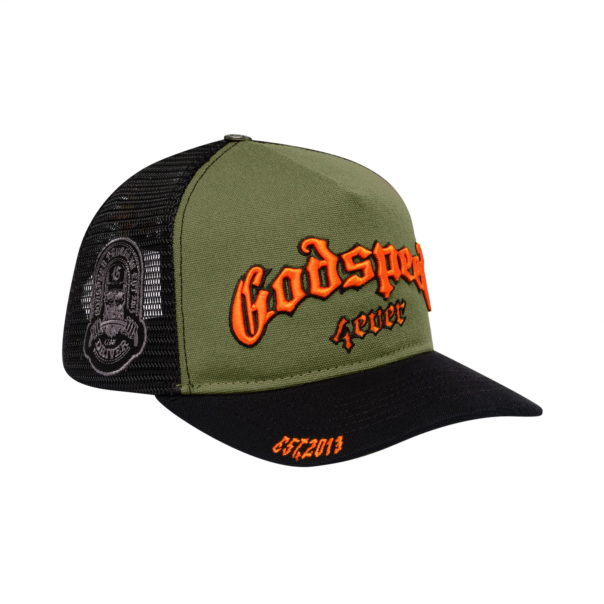 GS Forever Trucker Hat (Olive/Orange) - Image 3