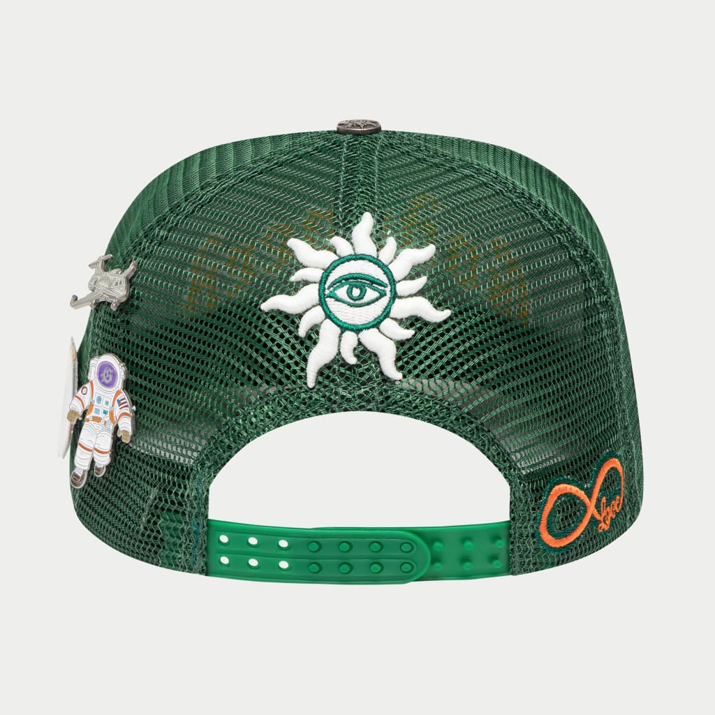 GS FOREVER TRUCKER HAT (GREEN/YELLOW) - Image 4