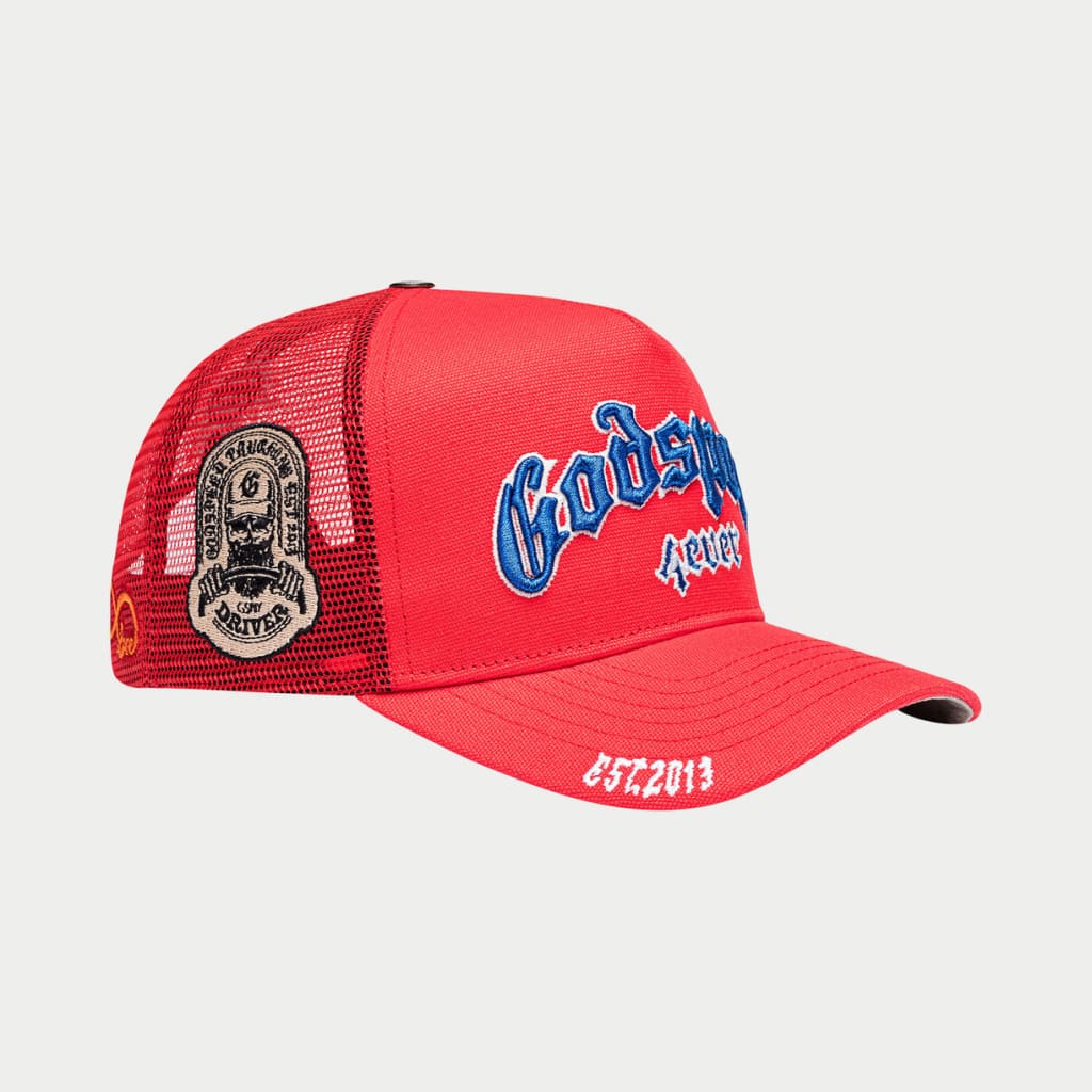 GS FOREVER TRUCKER HAT (Red/White/Blue) - Image 3