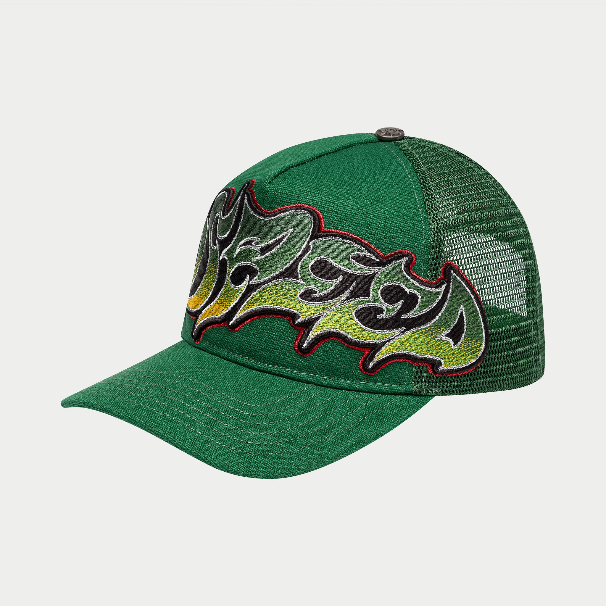 GS Neo Trucker Hat (Green/Yellow/Red) - Image 3