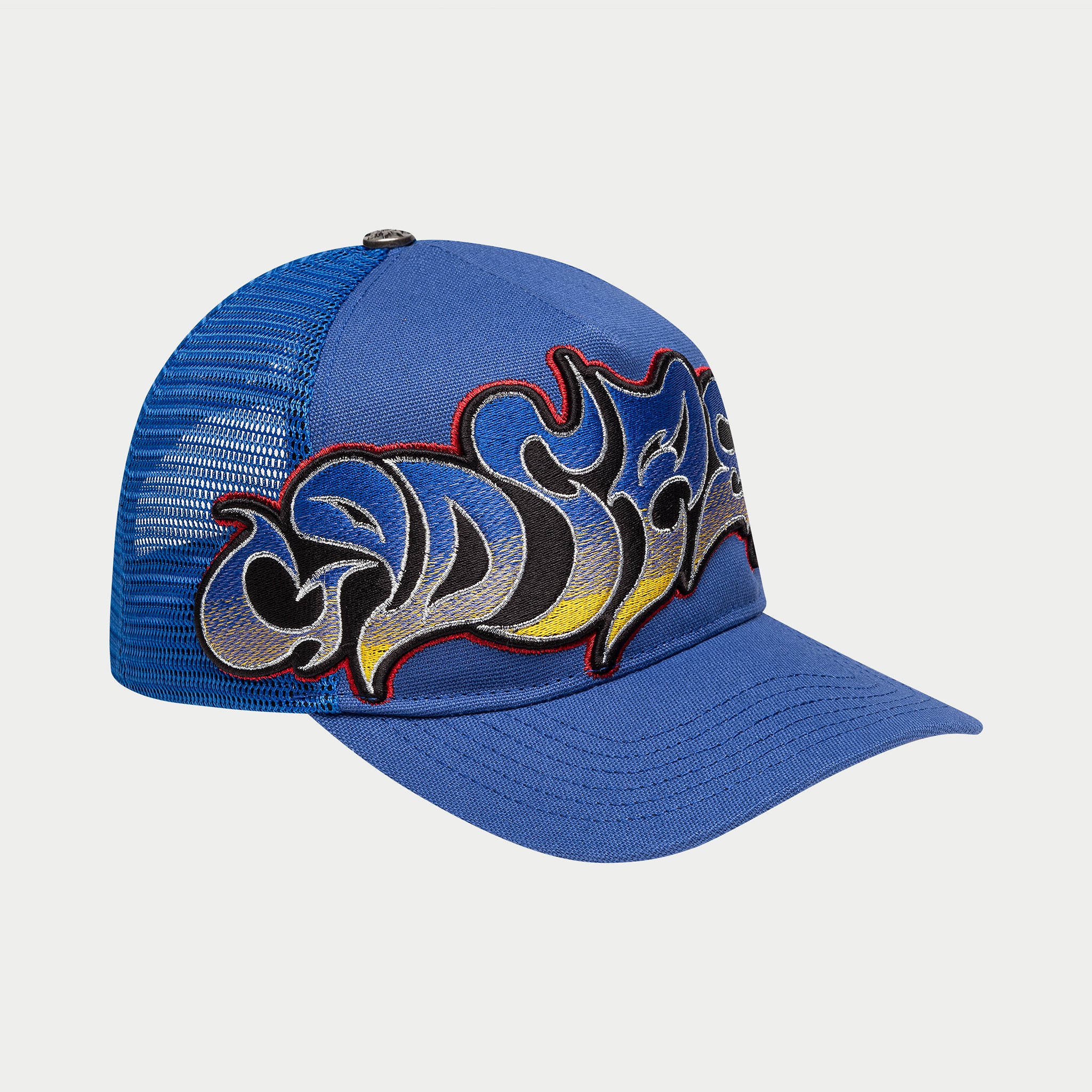 GS Neo Trucker Hat (Blue/Yellow/Red) - Image 3