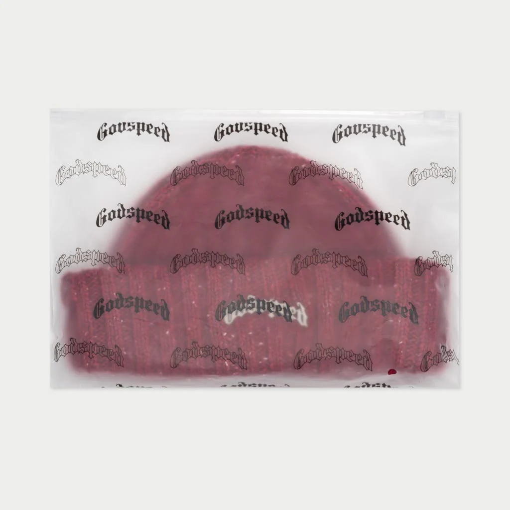 Og Logo Emblem Beanie (Burgundy Speckle) - Image 3