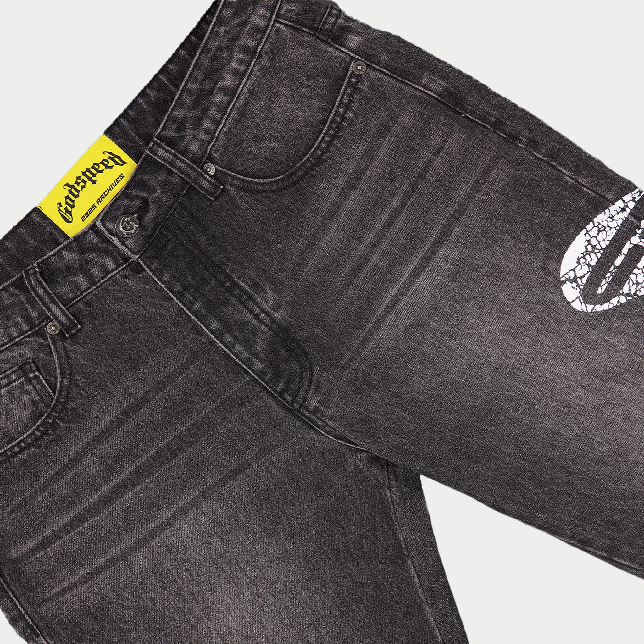 OG Logo Flared Denim (Grey Wash) - Image 5