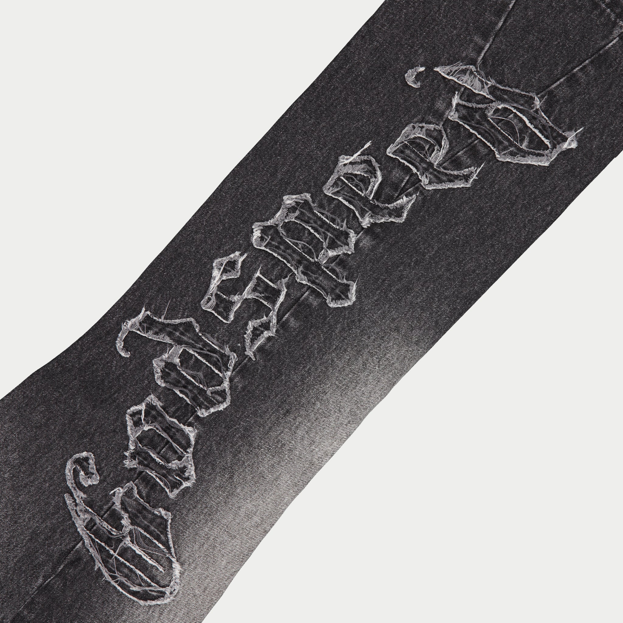 OG Logo Flared Denim Stitched (Grey Wash) - Image 4