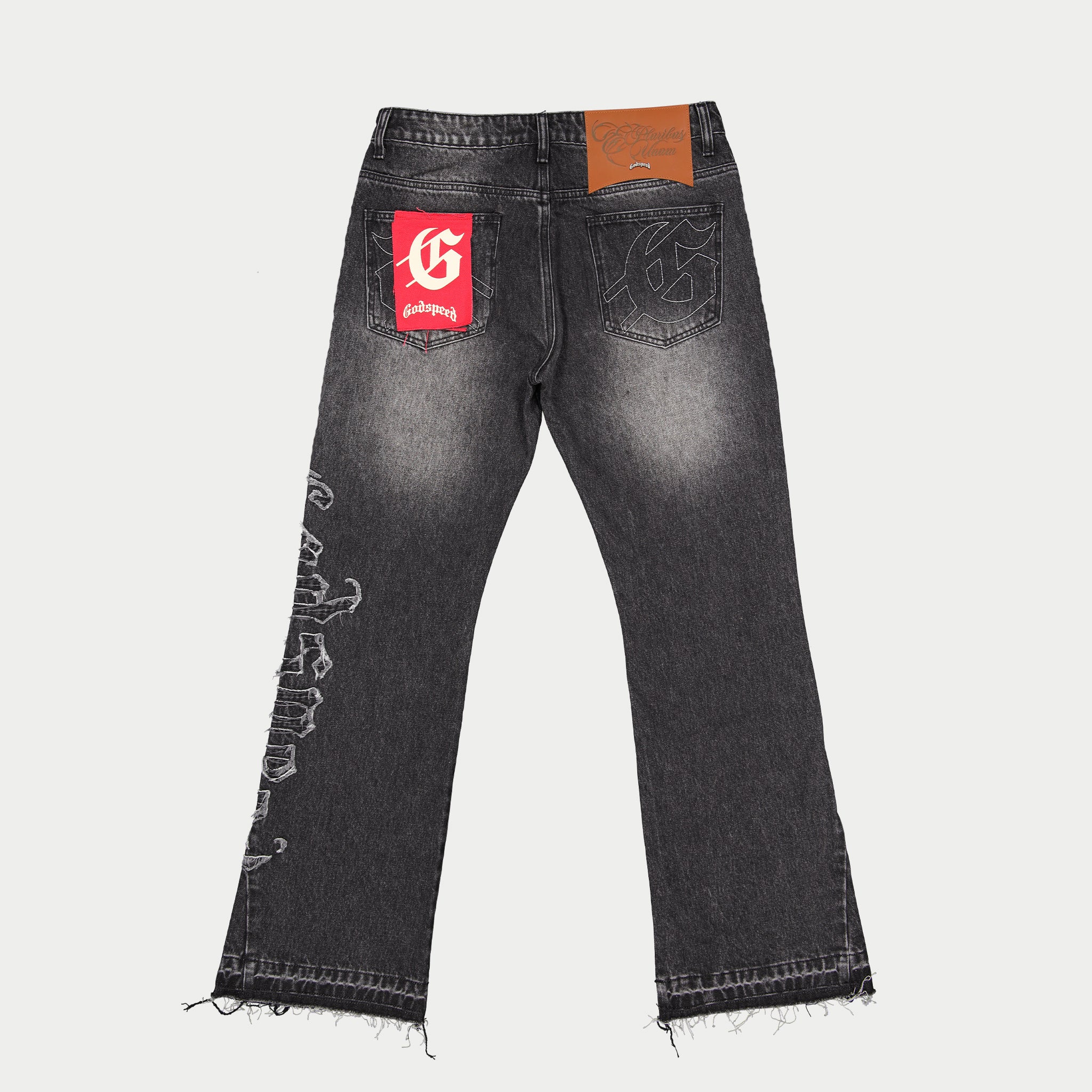 OG Logo Flared Denim Stitched (Grey Wash) - Image 6