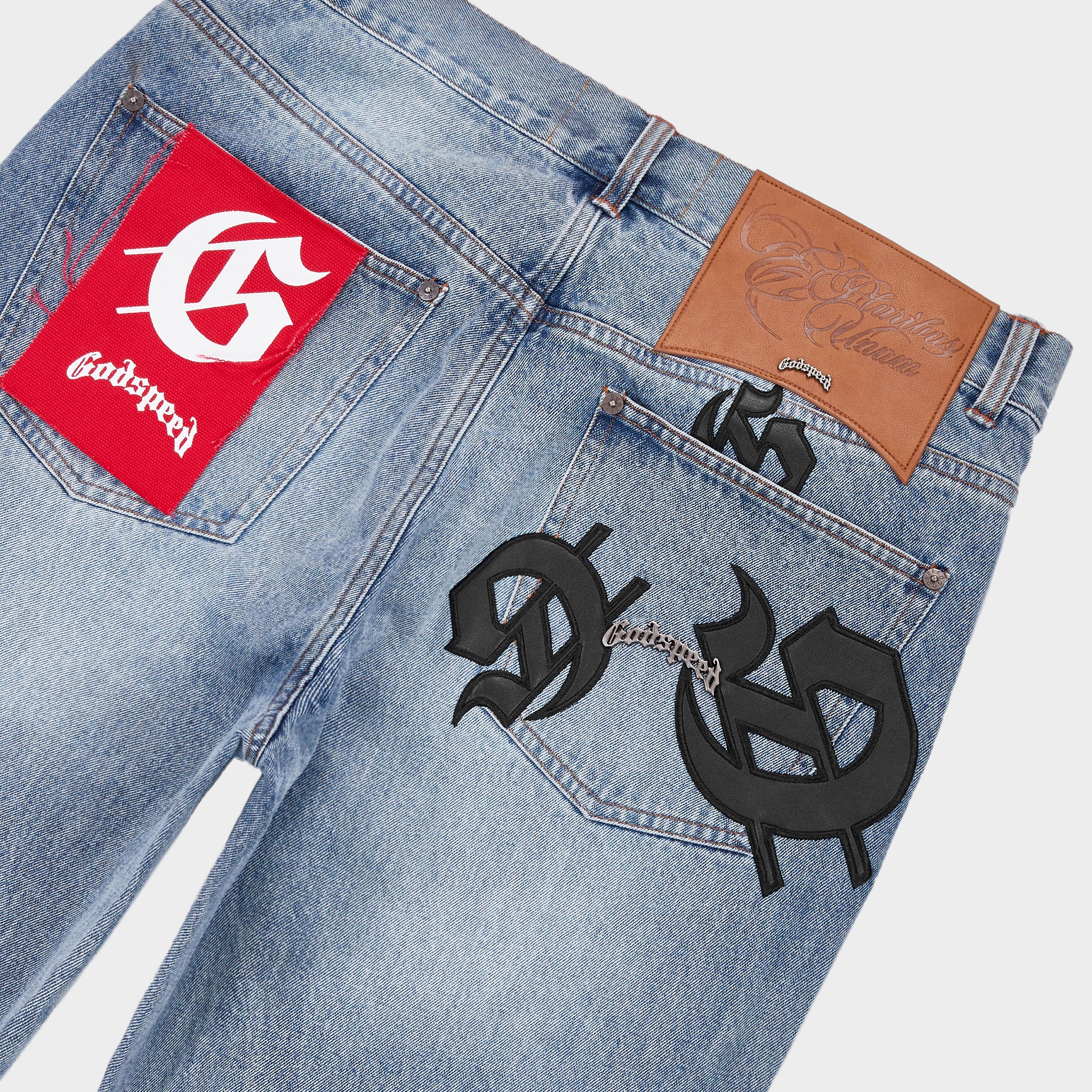 Scattered GS Logo Denim (Blue Wash) - Image 3