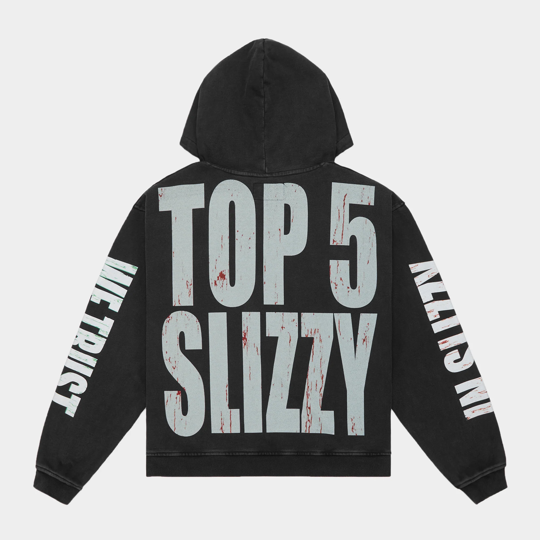 Top 5 Slizzy VVS Hoodie (Black Wash) - Image 3