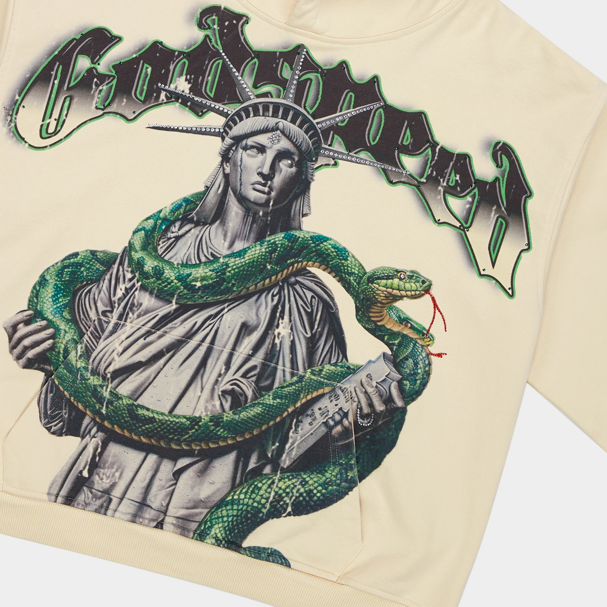 Top 5 Slizzy VVS Hoodie (Bone) - Image 3