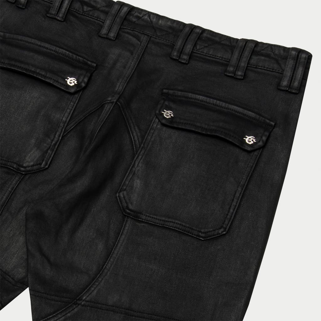 Wax Flare Premium Cargo Pants (Black) - Image 4